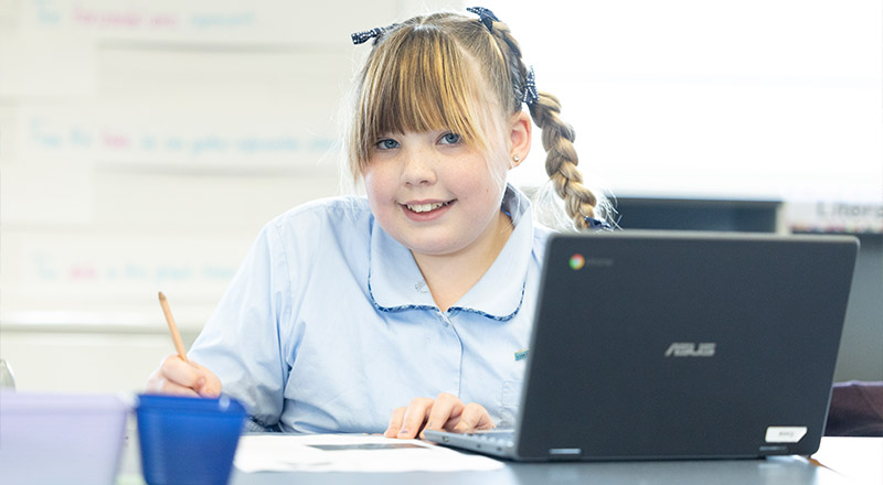 St Canice’s Katoomba student in class